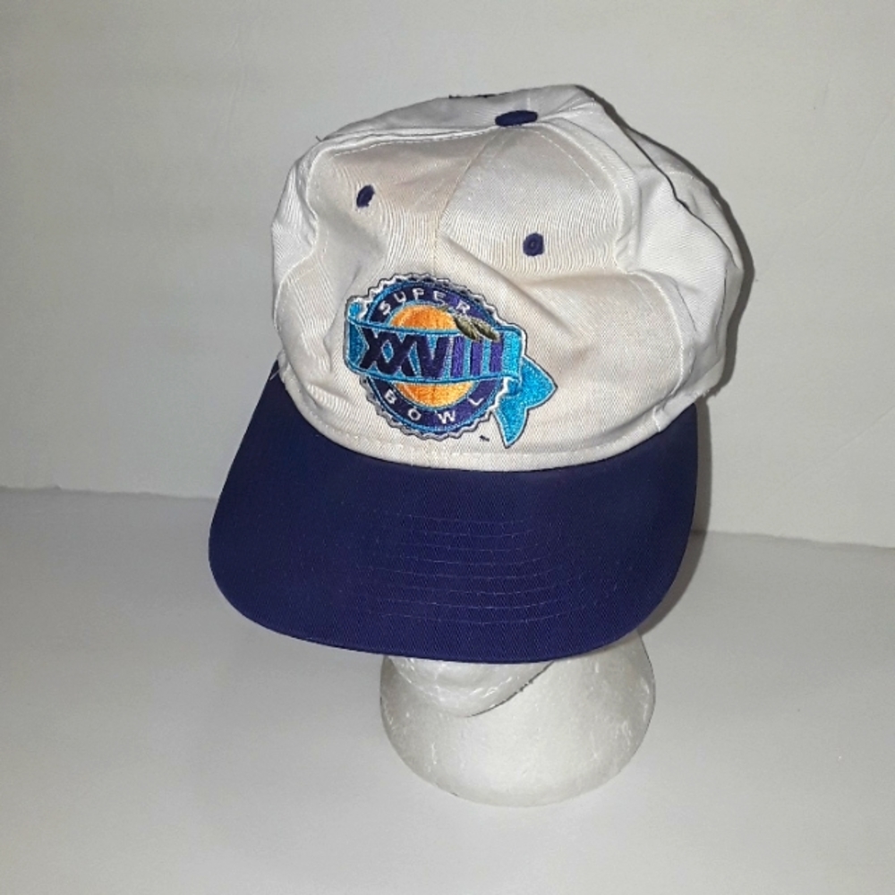 c NFL SUPERBOWL XXVIII COLOR EMBROIDERED SNAPBACK HAT UNIVERSAL SUPER BOWL